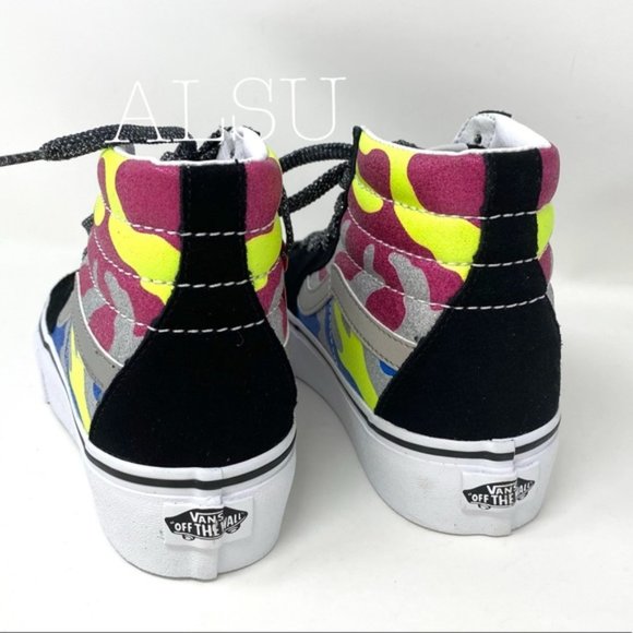 💖MEGA SALE💖VANS SK8-HI Platform After Dark Camo Suede Women's Size VN0A3TKNTUR - Picture 8 of 10